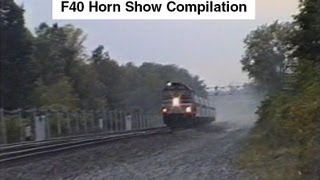 Amtrak F40 Horn Show Compilation  You wont believe your ears [upl. by Harrie]