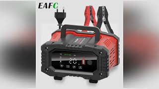 12v24v Fully Automatic Battery Charger 7segment Smart Car Battery Charger Pulse Repair for Agm Ge [upl. by Suivatco]