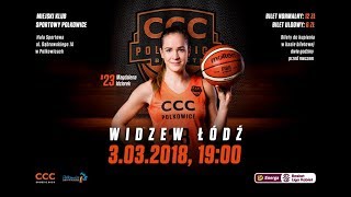 21 kolejka EBLK CCC Polkowice vs Widzew Łódź [upl. by Clementina]