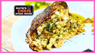 Ruths Chris EXACT Stuffed Chicken Breast Recipe  COOK WITH ME [upl. by Ahseret]