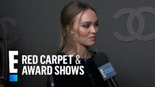 Does LilyRose Depp Get Style Advice From Johnny Depp  E Red Carpet amp Award Shows [upl. by Perkins]