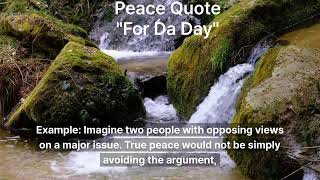 Peace quotes quotFor da dayquot quotes inspiration motivation viralvideo viralshorts [upl. by Eads]