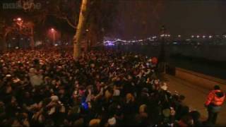 London Fireworks on New Years Day 2009  New Year Live  BBC One [upl. by Delanie490]