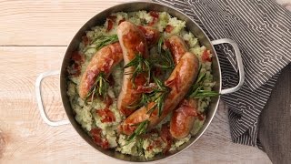 Italiaanse stamppot met broccoli en worstjes  CookLoveShare [upl. by Bonnee554]