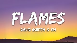 David Guetta amp Sia  Flames Lyrics [upl. by Agata]