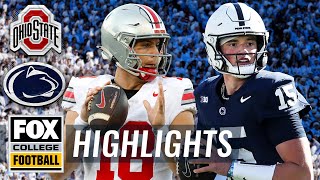 No 4 Ohio State Buckeyes vs No 3 Penn State Nittany Lions Highlights  FOX College Football [upl. by Ttennej]