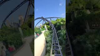 Velocicoaster 2nd Launch POV 🎢🎢🦖🦖 jurassicpark jurassicworld universalstudios rollercoaster [upl. by Aleron974]