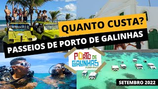 TUDO SOBRE OS PASSEIOS DE PORTO DE GALINHAS  COM PREÇOS [upl. by Anura319]