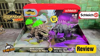 Schleich Eldrador Creatures Rock Crusher VS Shadow Lynx Set Review [upl. by Amalbena]