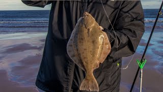 Beach fishing for Flounder  Sea Fishing UK [upl. by Nylekoorb]