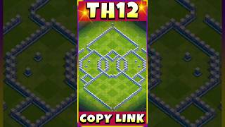 TH12 NEW WARCWL BASE LINK ANTI ROOT RIDER BEST TH12 BASE LINK clashofclans [upl. by Eloise]