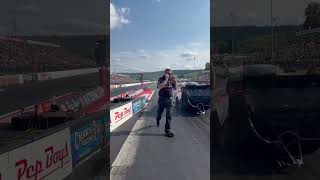 320 MPH 12K Hp Nitro Funny Car starting line view chadgreen nhra topfuel [upl. by Jamin]