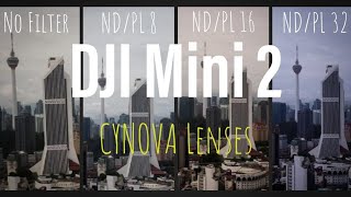 DJI Mini 2  Cynova Lens Filter [upl. by Nnayrb]