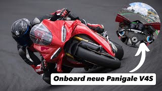 ONBOARD mit der NEUEN Ducati PANIGALE V4s auf der Rennstrecke [upl. by Mattheus406]