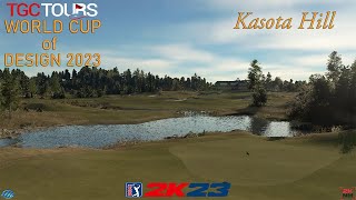 PGA TOUR 2K23  Kasota Hill  World Cup of Design 2023 [upl. by Werdn]