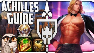 HOW TO MITIGATE OVER 100000 DAMAGE IN SMITE  Achilles Guide [upl. by Annairda430]