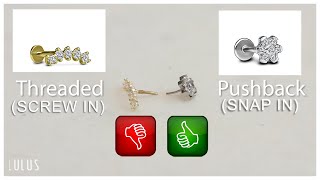 PushBack VS Flatback Jewelry Whats The Difference [upl. by Welby]