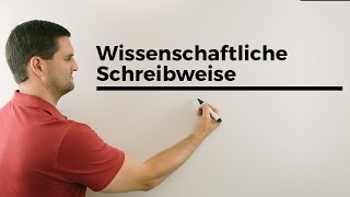 Wissenschaftliche Schreibweise scientific notation großekleine Zahlen  Mathe by Daniel Jung [upl. by Donohue256]