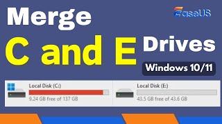 Laufwerk C und E unter Windows 1011 zusammenführen [upl. by Francesco]