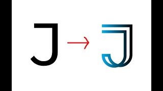 J letter easy Monogram logo design tricks with circle JA21Edufact [upl. by Afital]