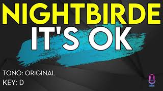 Nightbirde  Its OK  Karaoke Instrumental [upl. by Harrison]