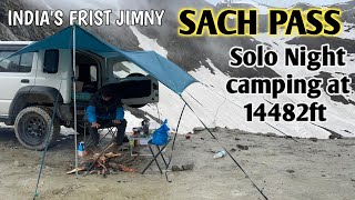 Jimny 2023  Solo Night camping at Sach pass 14482 ft  Indias Frist Jimny [upl. by Beryle]