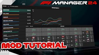 F1 MANAGER 24 Eigenen Rennkalender amp Mehr modden  Tutorial [upl. by Tung]