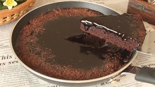 Chocolate Cake in Frying Pan 😍 Recipe By Chef Hafsa [upl. by Eelrebma360]