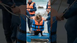 🌊 Rescue Operation 🌊 rescue animalrescue oceanmystery polarbear seal penguin [upl. by Erinna]