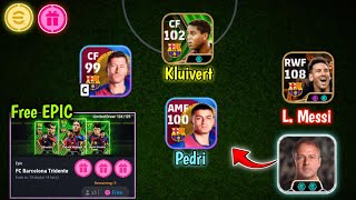 Lets Pack New Barcelona Club Pack amp EPIC MSN Pack 🎁 Free X6 FC Barcelona Tridente Pack Opening [upl. by Bachman]