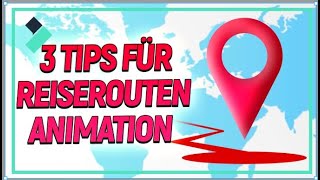 3 NEUE Tips für Reiserouten Animation 2022 Filmora X Tutorial Deutsch [upl. by Melak694]