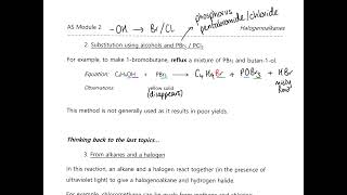 Halogenoalkanes  Other Methods of Preparation [upl. by Margalo]