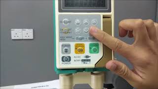 Tutorial to use in terumo TE172 INFUSION PUMP model [upl. by Bandeen204]