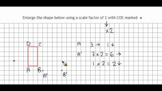 Enlargement with positive scale factor [upl. by Monti746]