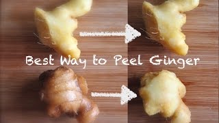 Best way to Peel Ginger  One Minute Kitchen Hacks  RecipesRSimple [upl. by Eulalie]