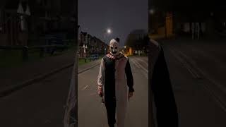 Art the clown is in town 🔥 terrifier arttheclown halloween horror costume fypシ゚viral [upl. by Fleisig]