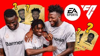 EA FC 25 LeverkusenSpieler REAGIEREN auf ihre Ratings  Frimpong Boniface Tapsoba [upl. by Scharff830]