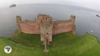 Tantallon Castle Aerial View [upl. by Cleo414]