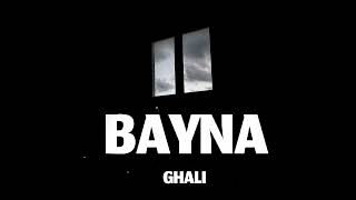 Ghali  BAYNA  REMIX  Lyrics Video [upl. by Aniral]