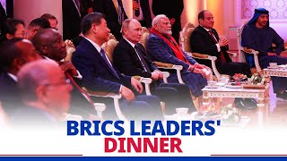 PM Modi and other BRICS leaders attend dinner hosted by President Putin in Kazan Russia [upl. by Sabir]