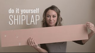 DIY SHIPLAP TUTORIAL How to plank your walls the easy amp inexpensive way [upl. by Aihsiyt]