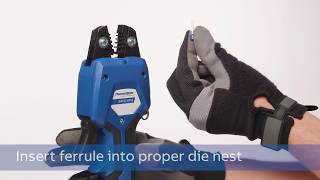 How to crimp a ferrule using the Stakon® BAT226NV2 tool [upl. by Cassella]