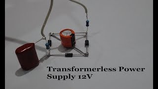 How To Make A Transformerless Power Supply  12V Power Supply With Zener Protection [upl. by Aicen]