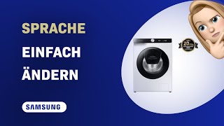 Samsung WW90T554AAE Waschmaschine Sprache ändern leicht gemacht [upl. by Grim574]