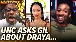 Gilbert Arenas clams up when Shannon Sharpe brings up Draya Michele  Nightcap [upl. by Brenza]