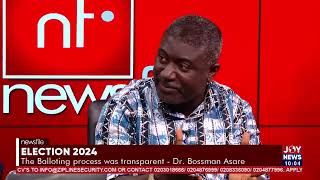 Dr Bossman Asare explains the polythene bag and other issues at the election balloting Newsfile [upl. by Yborian]