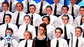 Presentation School Choir strike a chord  Week 3 Auditions  Britain’s Got Talent 2016 [upl. by Annaigroeg]