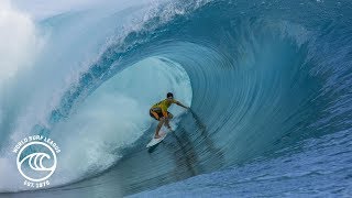 Gabriel Medina Tops Kelly Slater In Insane Conditions To Win 2014 Billabong Pro Tahiiti [upl. by Imorej858]