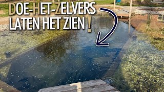 Zelf gemaakte zwemvijver  Doehetzelvers laten hun zwemvijver zien 1 [upl. by Bran525]