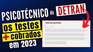 PSICOTECNICO DETRAN 2023 – Exame psicológico do DETRAN  Teste Psicológico CNH Detran [upl. by Anaidni]